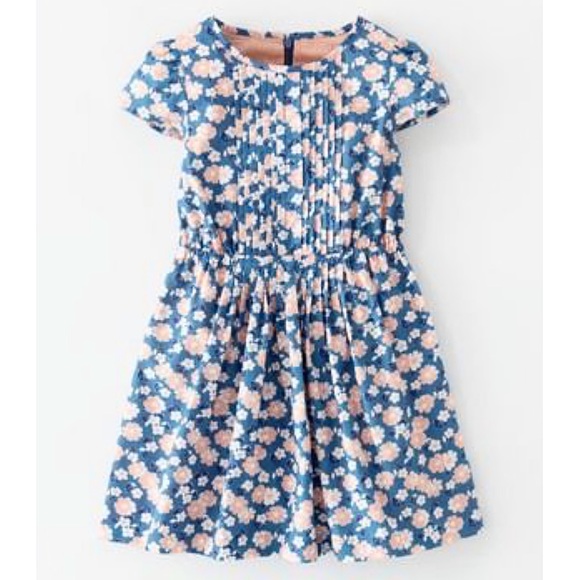 Mini Boden Other - Mini Boden Floral Print Pleated Tea Dress